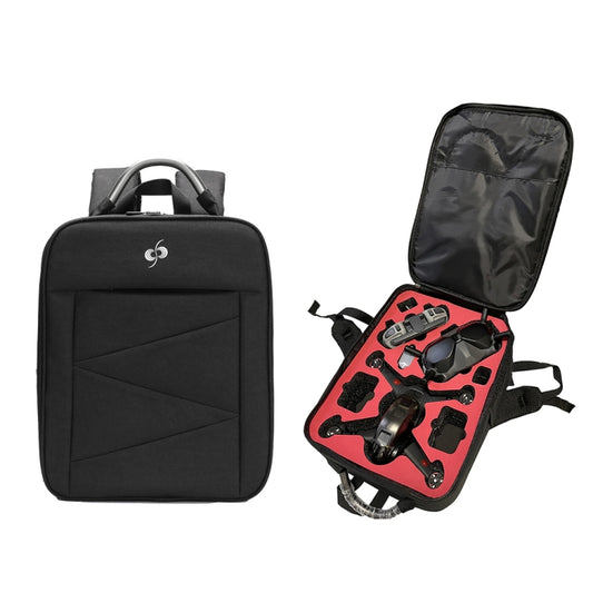 For DJI FPV Drone Shoulder Bag Waterproof Wear-resistant Oxford Fabric Storage Bag(Black) - Case & Bags by PMC Jewellery | Online Shopping South Africa | PMC Jewellery