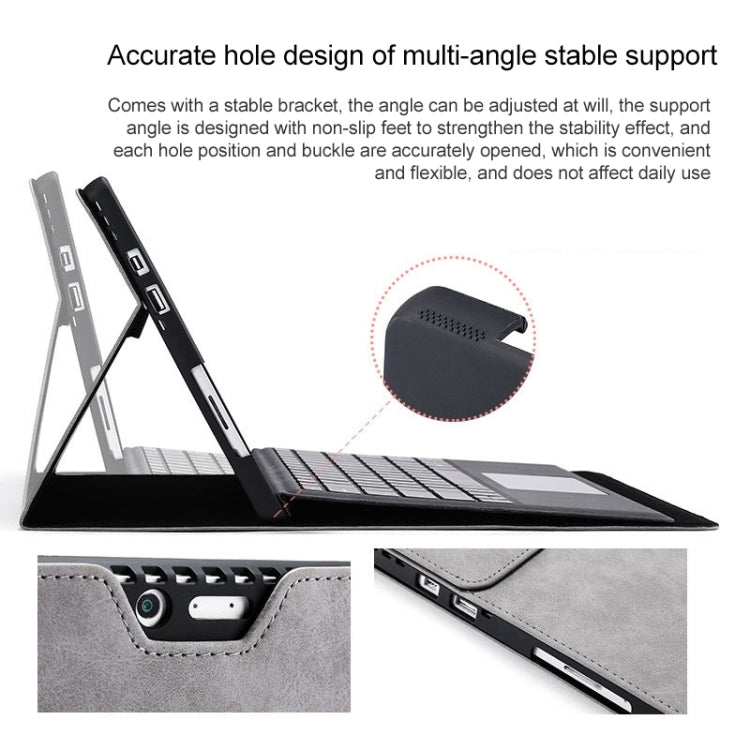 For Microsoft Surface Pro 9 Tablet Protective Case Holder(South African Sheepskin Blue Case) - Others by PMC Jewellery | Online Shopping South Africa | PMC Jewellery | Buy Now Pay Later Mobicred