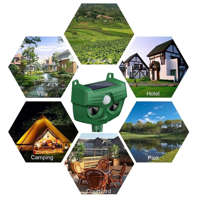 RC-543 Outdoor Solar Dog Repellent Infrared Ultrasonic Animal Bird Repellers - Outdoor Insect Repellent by PMC TechLife | Online Shopping South Africa | PMC TechLife