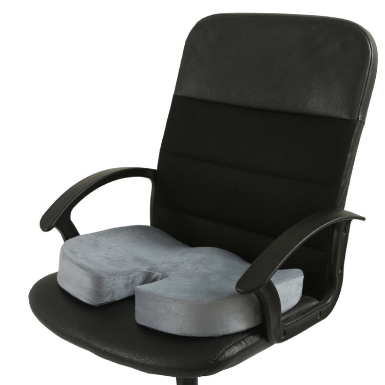 Office Gel Cushion Beauty Buttocks Anti-hemorrhoid Cushion(Super Soft Cloth Gray) - Cushions & Pillows by PMC TechLife | Online Shopping South Africa | PMC TechLife | Buy Now Pay Later Mobicred