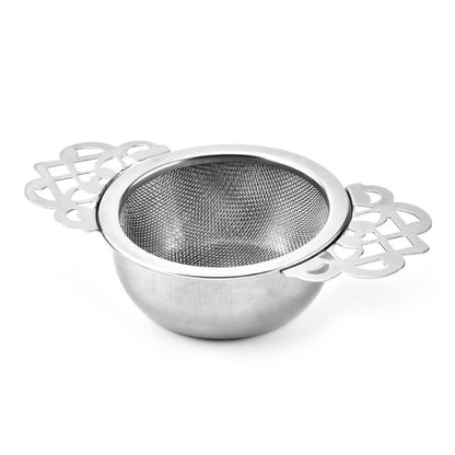 304 Stainless Steel Teapot Decorative Border Tea Filter, Color: Silver - Tea Strainers by PMC Jewellery | Online Shopping South Africa | PMC Jewellery