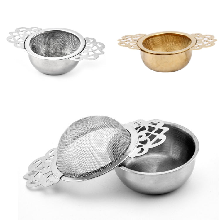 304 Stainless Steel Teapot Decorative Border Tea Filter, Color: Silver - Tea Strainers by PMC Jewellery | Online Shopping South Africa | PMC Jewellery