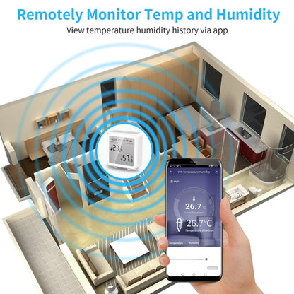 Wifi Temperature And Humidity Meter Sensor Equipment Smart Home Graffiti APP Temperature And Humidity Sensor(White) - Smart Switch by PMC Jewellery | Online Shopping South Africa | PMC Jewellery | Buy Now Pay Later Mobicred