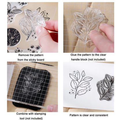 5 PCS Vintage Botanical Arrangement Handbook Clear Silicone Stamp(Fern) - Handbook Decorative Stickers by PMC Jewellery | Online Shopping South Africa | PMC Jewellery