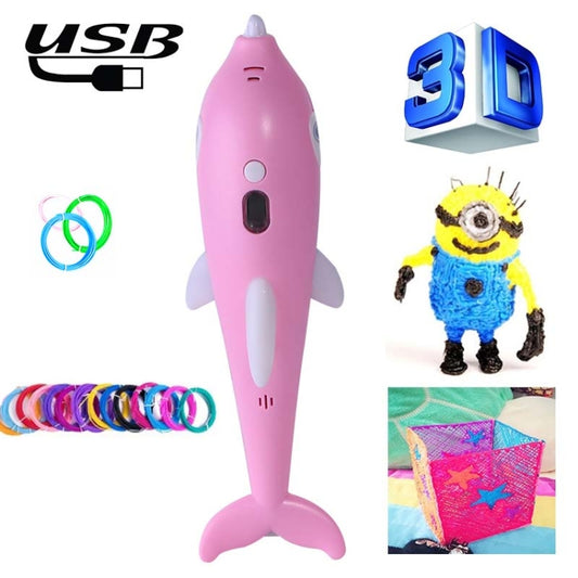 Children 3D Printing Pen Low Temperature Intelligent Screen Display Voice Drawing Pen, Style:, Color: 23 Colors (Pink) - 3D Printer by PMC Jewellery | Online Shopping South Africa | PMC Jewellery | Buy Now Pay Later Mobicred