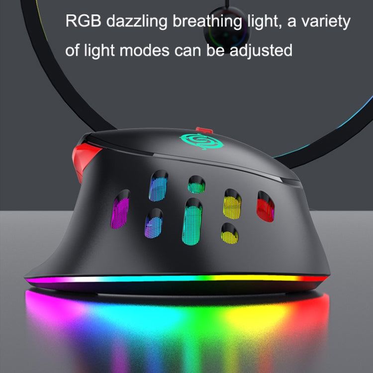 K-Snake Q15 9 Keys RGB Light Effect Wired Mechanical Mouse, Cable Length: 1.5m(White) - free shipping - PMC Jewellery - Order now!