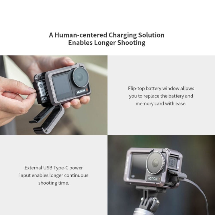 PGYTECH For DJI Osmo Action 3 Aluminum Alloy Camera Housing Shell Expansion Protective Frame -  by PGYTECH | Online Shopping South Africa | PMC Jewellery | Buy Now Pay Later Mobicred