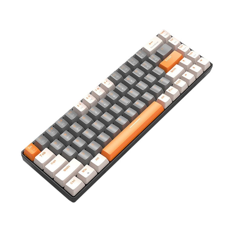 ZIYOU LANG K68 68 Keys Bluetooth Wireless Dual Model Mechanical Keyboard, Style: Green Shaft Version (Milkshake) - Wireless Keyboard by ZIYOU LANG | Online Shopping South Africa | PMC Jewellery | Buy Now Pay Later Mobicred