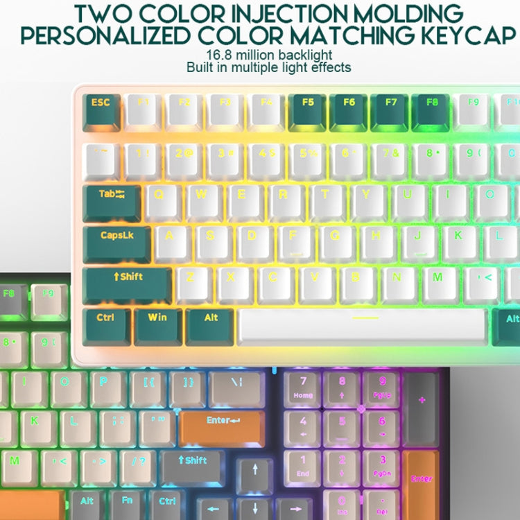 ZIYOU LANG  K3 100 Keys Game Glowing Wired Mechanical Keyboard, Cable Length: 1.5m, Style: Micro Light Version Red Axis - Wired Keyboard by ZIYOU LANG | Online Shopping South Africa | PMC Jewellery | Buy Now Pay Later Mobicred