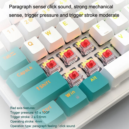 ZIYOU LANG  K3 100 Keys Game Glowing Wired Mechanical Keyboard, Cable Length: 1.5m, Style: Micro Light Version Red Axis - Wired Keyboard by ZIYOU LANG | Online Shopping South Africa | PMC Jewellery | Buy Now Pay Later Mobicred