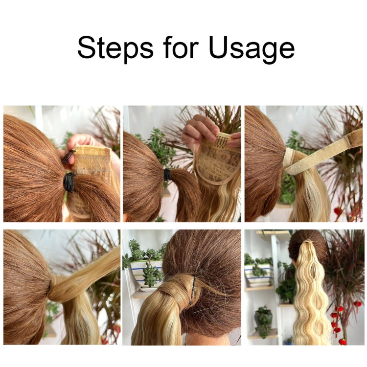 MST08 Adhesive Tie-On Wigs Ponytail Fluffy Long Curly Wigs High-Ponytail(18) - free shipping - PMC TechLife - Order now!