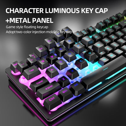 Attack Shark T3RGB RGB Luminous Wireless Keyboard And Mouse Set(Black) - Wireless Keyboard by Attack Shark | Online Shopping South Africa | PMC Jewellery | Buy Now Pay Later Mobicred