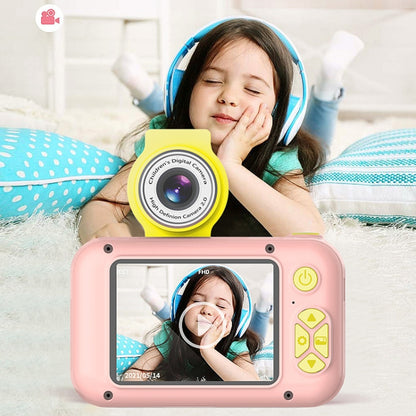 X101 Mini HD Lens Reversible Child Camera, Color: Blue+16G+Card Reader - Children Cameras by PMC Jewellery | Online Shopping South Africa | PMC Jewellery | Buy Now Pay Later Mobicred