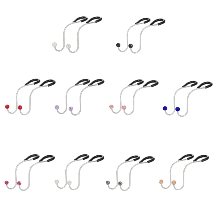 Multifunctional Car Seat Hooks With Diamond Inlay(Shiny Black) - Auto Fastener & Clips by PMC TechLife | Online Shopping South Africa | PMC TechLife | Buy Now Pay Later Mobicred