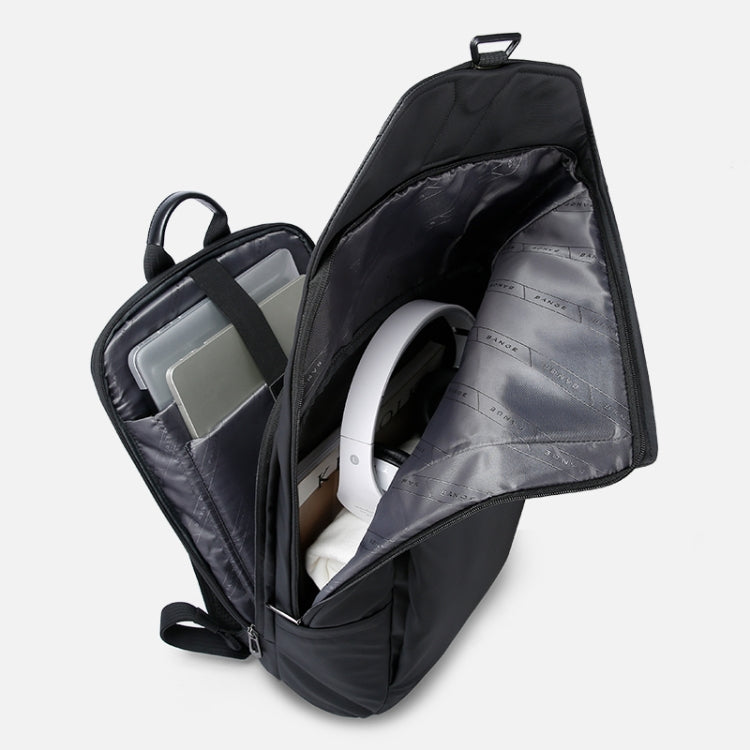 BANGE BG-2575  Anti theft Waterproof Laptop Backpack 15.6 Inch Daily Work Business Backpack(Black) - free shipping - PMC Jewellery - Order now!