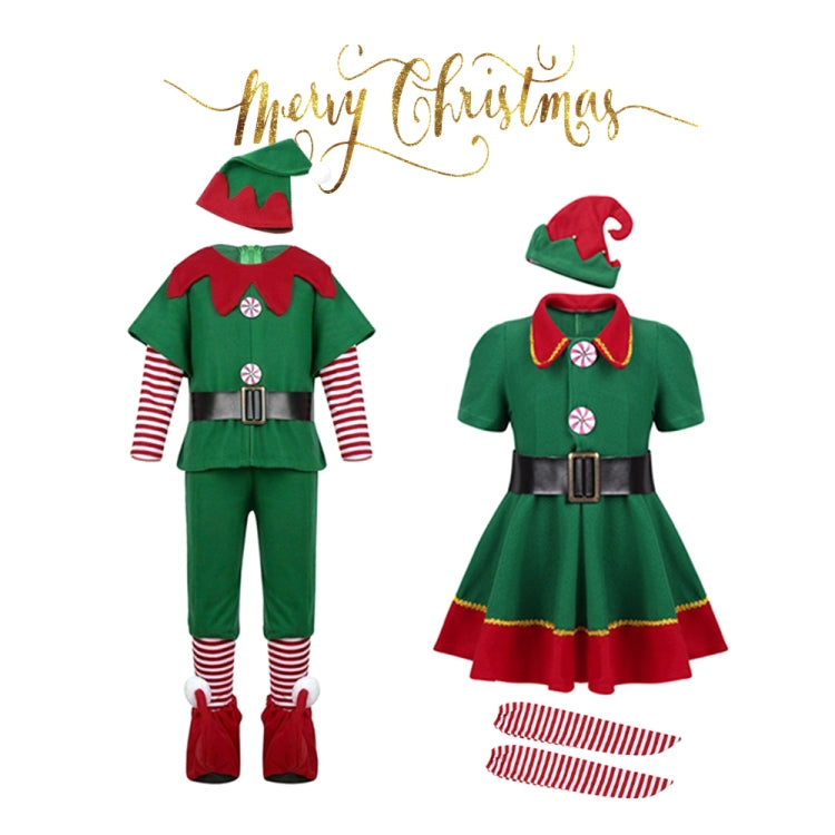 Christmas Green Elf Cosplay Costume Chris Santa Claus Costume Set, Size: 100cm(Male) - Christmas Wearable Decoration by PMC TechLife | Online Shopping South Africa | PMC TechLife | Buy Now Pay Later Mobicred