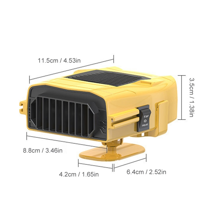 Car 12V Heater Defrost Snow Defogger, Color: Black Heater - Heating & Fans by PMC TechLife | Online Shopping South Africa | PMC TechLife | Buy Now Pay Later Mobicred