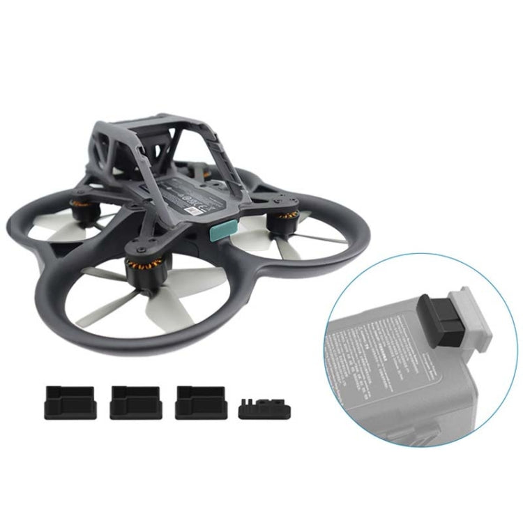 4PCS/Set For DJI Avata CQT 913407 Battery Body Contact TPU Dust-proof Plugs Moisture Protection Cover - Other by PMC TechLife | Online Shopping South Africa | PMC TechLife | Buy Now Pay Later Mobicred