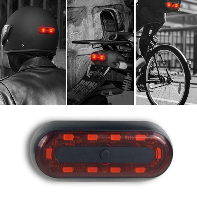 Motorbike Helmet Warning Light USB Rechargeable Waterproof Tail Light, Specification: 10 Beads - Signal Lights by PMC Jewellery | Online Shopping South Africa | PMC Jewellery | Buy Now Pay Later Mobicred