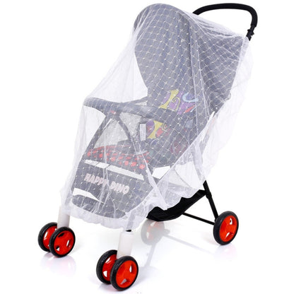 Full Cover Folding Mosquito Net Plus Encrypted Stroller Mosquito Net(White) - Strollers Accessories by PMC Jewellery | Online Shopping South Africa | PMC Jewellery