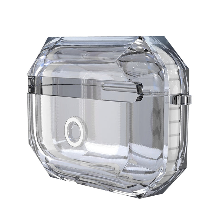 For AirPodS Pro RJT-AP-03 Bluetooth Earphone Transparent Soft Case TPU Protection Cover(White) - For AirPods Pro by PMC Jewellery | Online Shopping South Africa | PMC Jewellery | Buy Now Pay Later Mobicred