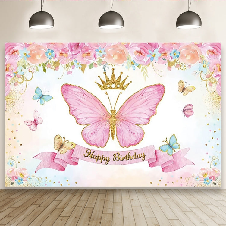 1.5m X 1m Butterfly Pattern Photography Backdrop Birthday Party Decoration Background Cloth(MDN11756) - Birthday Party by PMC Jewellery | Online Shopping South Africa | PMC Jewellery