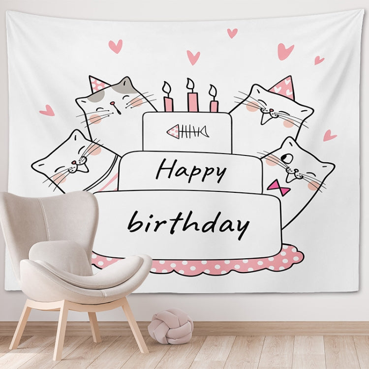 Happy Birthday Photo Backdrop Party Decoration Tapestry, Size: 230x180cm(GT56-2) - free shipping - PMC TechLife - Order now!