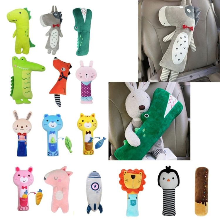 50cm Children Car Belt Cartoon Shoulder Protector Pillow(Chocolate Bar) - Seat Belts & Padding by PMC Jewellery | Online Shopping South Africa | PMC Jewellery | Buy Now Pay Later Mobicred