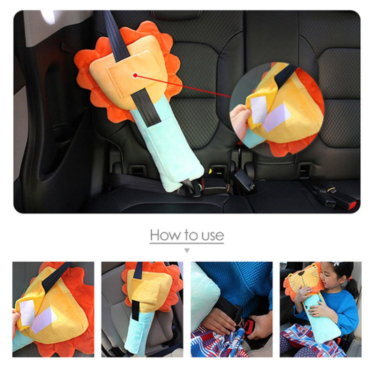 50cm Children Car Belt Cartoon Shoulder Protector Pillow(Fire Red Fox) - Seat Belts & Padding by PMC Jewellery | Online Shopping South Africa | PMC Jewellery | Buy Now Pay Later Mobicred