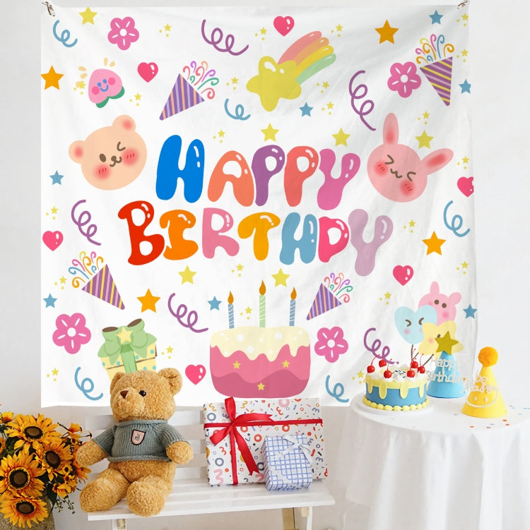 Birthday Layout Hanging Cloth Children Photo Wall Cloth, Size: 150x200cm Velvet(4) - Cartoon by PMC TechLife | Online Shopping South Africa | PMC TechLife | Buy Now Pay Later Mobicred