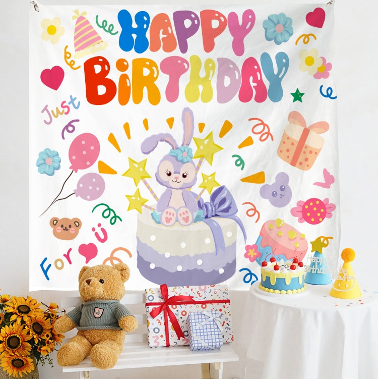 Birthday Layout Hanging Cloth Children Photo Wall Cloth, Size: 180x200cm Velvet(6) - free shipping - PMC TechLife - Order now!