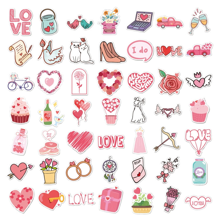 4sets Valentine Day Gifts Decorative Stickers Cartoon Waterproof Water Cup Sticker, Spec: N14 - Handbook Decorative Stickers by PMC Jewellery | Online Shopping South Africa | PMC Jewellery