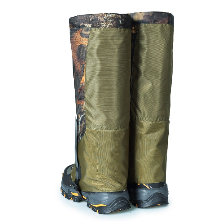 LUCKSTONE Unisex Waterproof Gaiters Cycling Legwarmers Leg Cover Camping Hiking Ski Boot(Camouflage+Army Green) - Jungle Camouflage by LUCKSTONE | Online Shopping South Africa | PMC TechLife