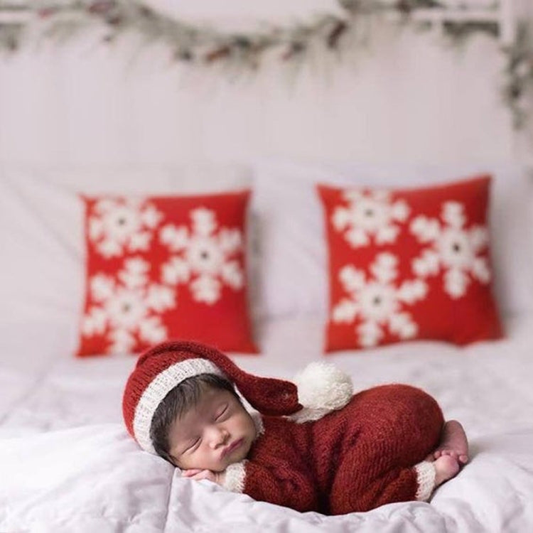 Newborn Photography Clothing Christmas Theme Modeling Mohair Hat + Jumpsuit Suit(Baby Girl) - Baby Photo Props by PMC TechLife | Online Shopping South Africa | PMC TechLife | Buy Now Pay Later Mobicred