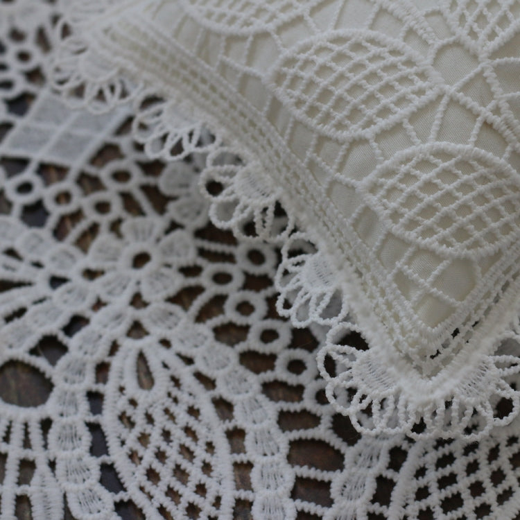 Hollow Lace Round Blanket + Pillow Suit Baby Photography Props(Khaki) - free shipping - PMC TechLife - Order now!
