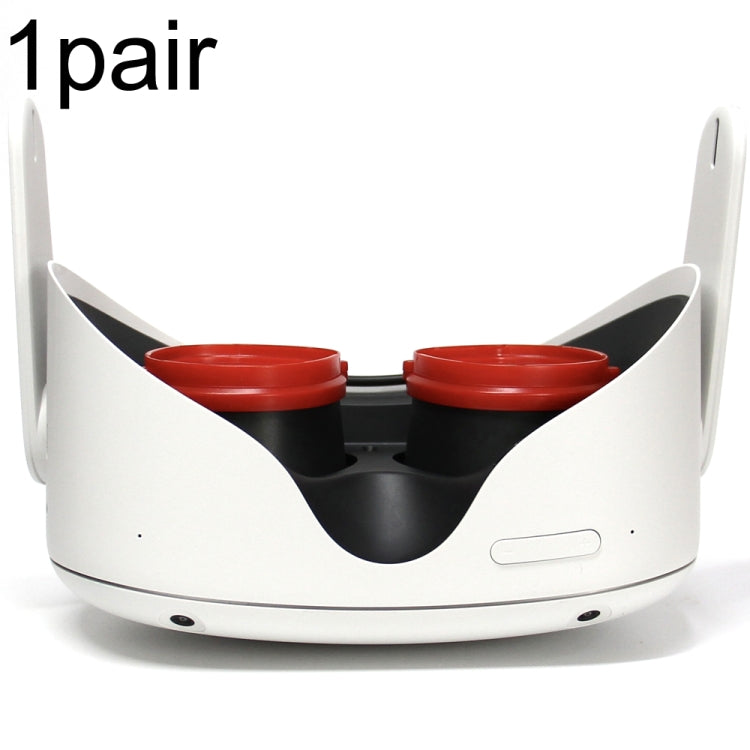 For Oculus Quest / Rifts / Quest 2 1pair VR All-in-one Glasses Frame Magnetic Suction Frame Can Match Myopic Lenses(Red) - VR Accessories by PMC TechLife | Online Shopping South Africa | PMC TechLife | Buy Now Pay Later Mobicred