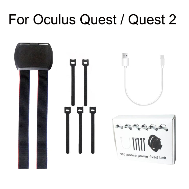 For Oculus Quest / Quest 2 VR All-in -one Charging Belt Accessories(Black) - VR Accessories by PMC Jewellery | Online Shopping South Africa | PMC Jewellery | Buy Now Pay Later Mobicred