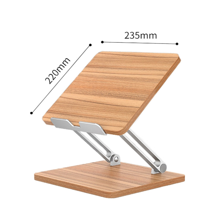 AP-2DP Desktop Liftable Wooden Tablet Laptop Support Stand(Darkwood) - Laptop Stand by PMC Jewellery | Online Shopping South Africa | PMC Jewellery | Buy Now Pay Later Mobicred