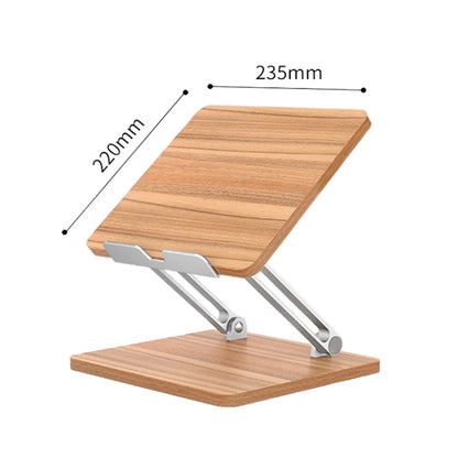 AP-2DP Desktop Liftable Wooden Tablet Laptop Support Stand(Darkwood) - Laptop Stand by PMC Jewellery | Online Shopping South Africa | PMC Jewellery | Buy Now Pay Later Mobicred