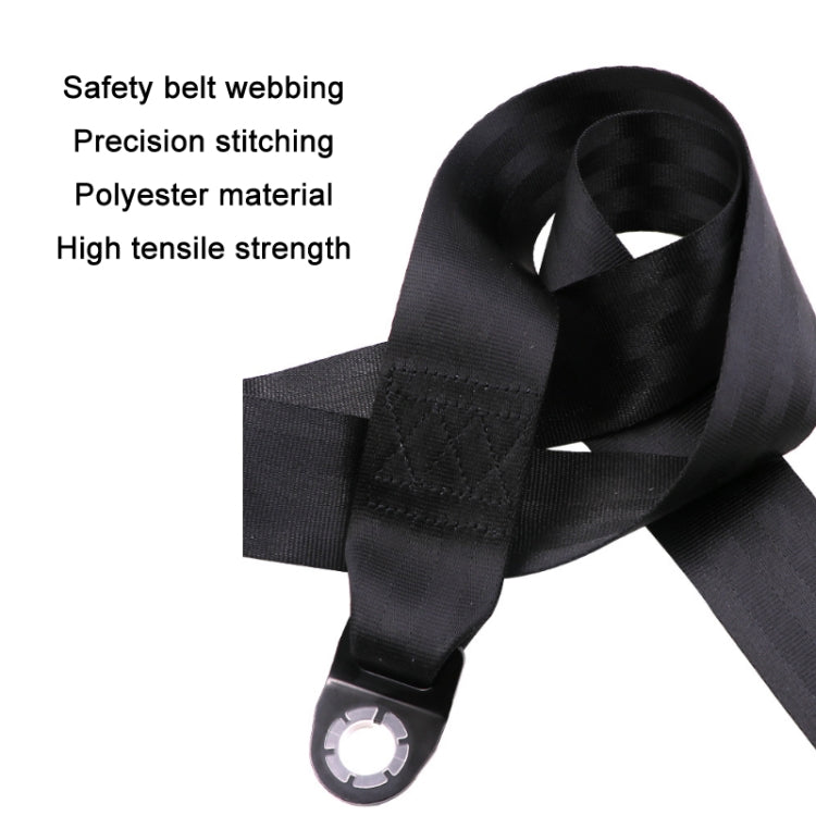 Universal 3-point Car Retrofit Seat Belt With Emergency Locking(Iron Buckle) - Seat Belts & Padding by PMC Jewellery | Online Shopping South Africa | PMC Jewellery | Buy Now Pay Later Mobicred