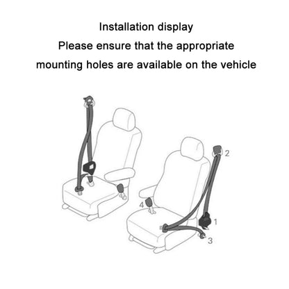 Universal 3-point Car Retrofit Seat Belt With Emergency Locking(Iron Buckle) - Seat Belts & Padding by PMC Jewellery | Online Shopping South Africa | PMC Jewellery | Buy Now Pay Later Mobicred