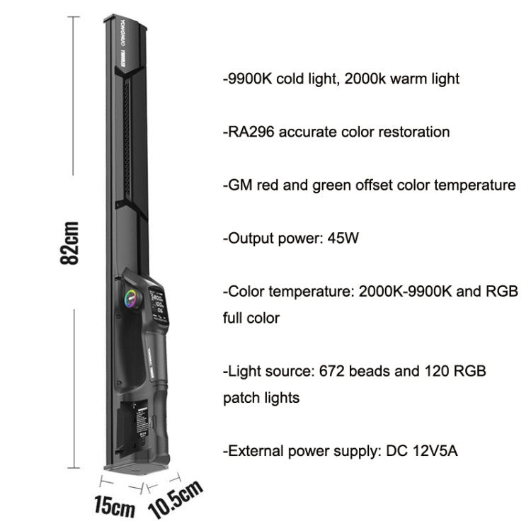 YONGNUO YN660 RGB Standard Version+Remote Control Colorful Stick Light Hand Holds LED Photography Fill Lights -  by PMC TechLife | Online Shopping South Africa | PMC TechLife | Buy Now Pay Later Mobicred