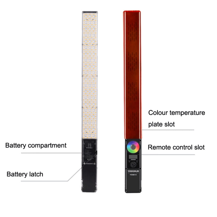 YONGNUO YN360III RGB Colorful Stick Light Hand Holds LED Photography Fili Lights, Spec: Standard+Power Cord - free shipping - PMC TechLife - Order now!