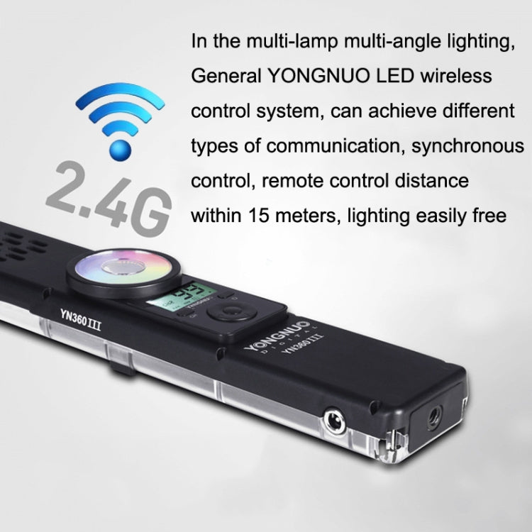 YONGNUO YN360III RGB Colorful Stick Light Hand Holds LED Photography Fili Lights, Spec: Standard+Soft Light Box - free shipping - PMC TechLife - Order now!