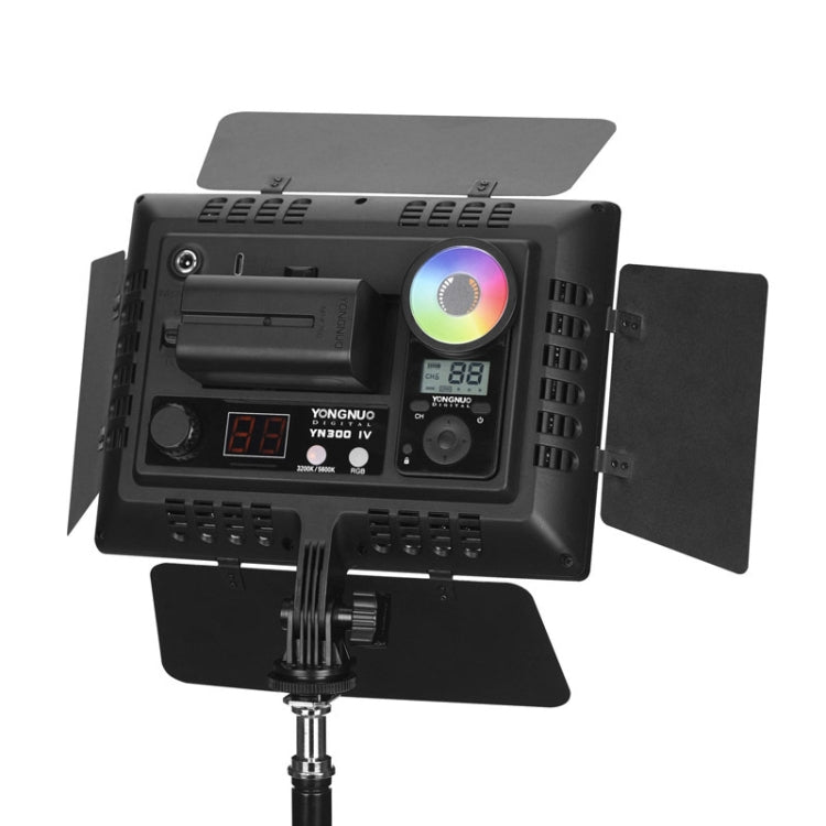 YONGNUO YN300IV Four Generations RGB Full Color Photography Lamp Double Color LED Fill Light, Style: EU Plug Power Adapter - free shipping - PMC TechLife - Order now!