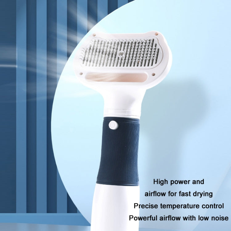 3 in 1 600W Pet Electric High Wind Hair Removal Blowing Combs, Specification: US Plug 110V(Navy) - Grooming by PMC TechLife | Online Shopping South Africa | PMC TechLife | Buy Now Pay Later Mobicred