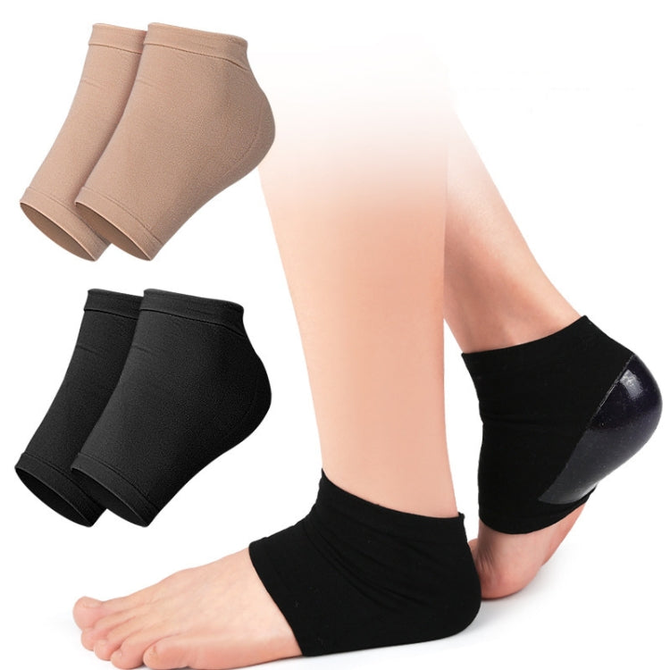 007 2pairs Silicone Anti-cracked Heel protector Moisturizing Non-slip Socks(Black) - Shoes Care by PMC Jewellery | Online Shopping South Africa | PMC Jewellery