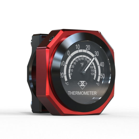 L1 Motorcycles Waterproof Outdoor Clock Temperature Gauge, Color: Temperature Black Red - Others by PMC Jewellery | Online Shopping South Africa | PMC Jewellery | Buy Now Pay Later Mobicred