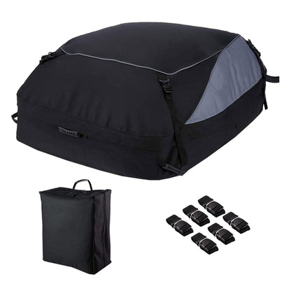 600D Oxford Cloth Car Luggage Bag Outdoor SUV Foldable Roof Bag, Size: S: 105 × 90 × 45cm(Black+Gray) - Roof Racks by PMC Jewellery | Online Shopping South Africa | PMC Jewellery | Buy Now Pay Later Mobicred