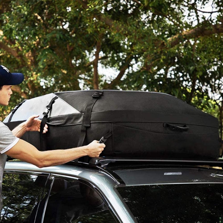 600D Oxford Cloth Car Luggage Bag Outdoor SUV Foldable Roof Bag, Size: S: 105 × 90 × 45cm(Black+Gray) - Roof Racks by PMC Jewellery | Online Shopping South Africa | PMC Jewellery | Buy Now Pay Later Mobicred